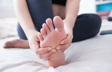 Foot massage for charley horse