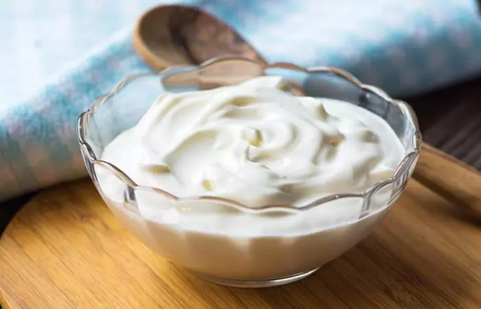 Yogurt to get rid of open pores