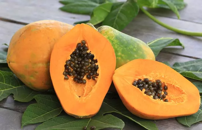 Papaya to get rid of open pores