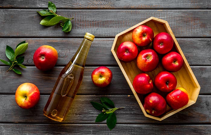 Apple cider vinegar can help get rid of a sour stomach 