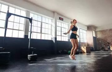 Jumping rope to get rid of cankles
