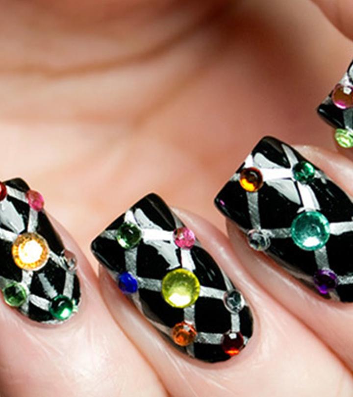 41 Elegant Nail Designs With Rhinestones Stayglam