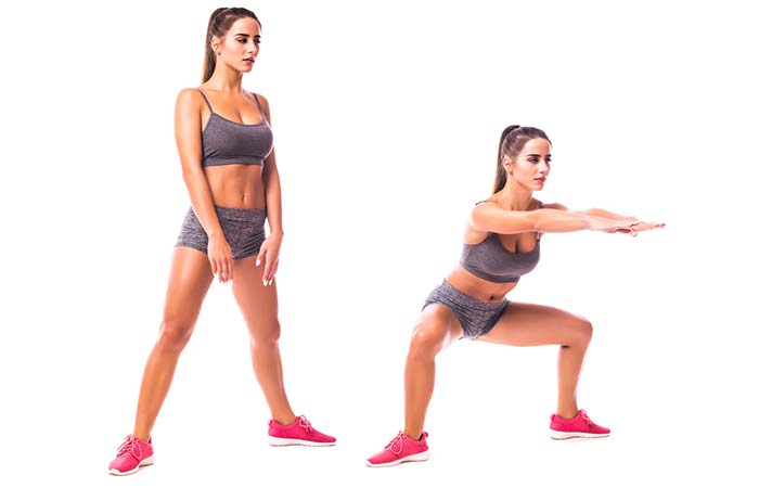 Power squats for groin muscles