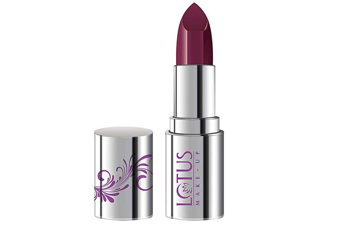 Lotus Matte Lip Color In Plum Pearl - Plum Shade Lipsticks