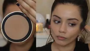 Applying bronzer for a natural makeup look