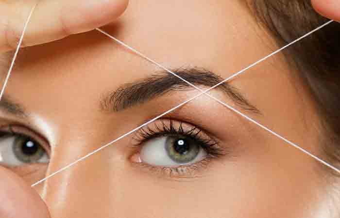 Soft-angled eyebrow for oval shaped face