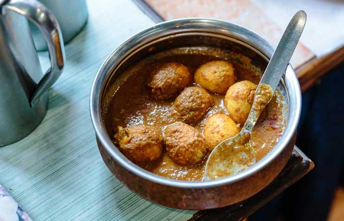 Egg butter masala for Indian dinner