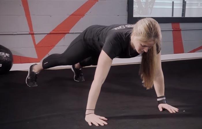 Arm Workouts Without Using Weights - Lateral Plank Walks