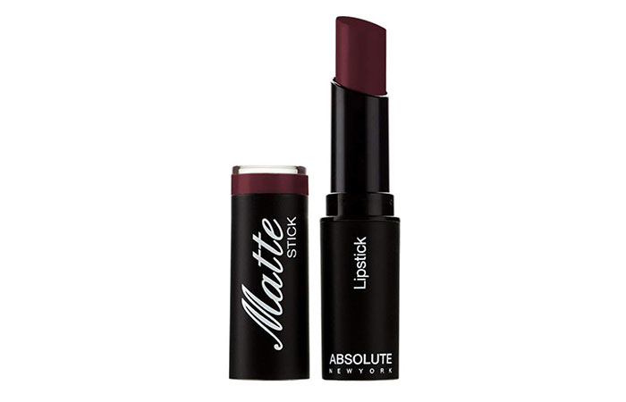 Absolute New York Matte Lipstick In Dark Plum - Oxblood Lipsticks