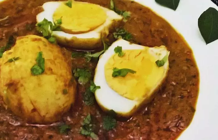 Egg tikka masala for Indian dinner