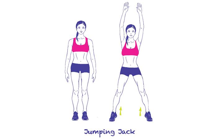 Esercizi di Calisthenics - Jumping Jacks