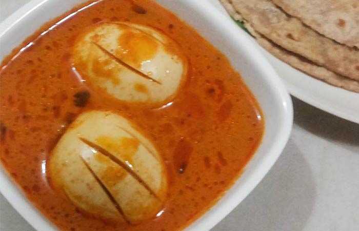 Mangalorean egg curry for Indian dinner