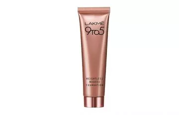 3. Lakmé 9 To 5 Weightless Mousse Foundation