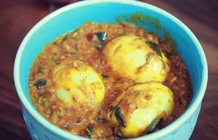 Egg kurma for Indian dinner