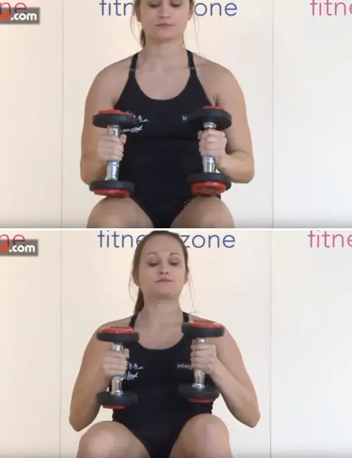 Dumbbell bench press upper body exercise