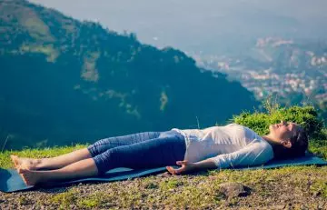 Shavasana yoga pose to alleviate anxiety
