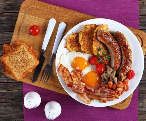 English breakfast for weight gain