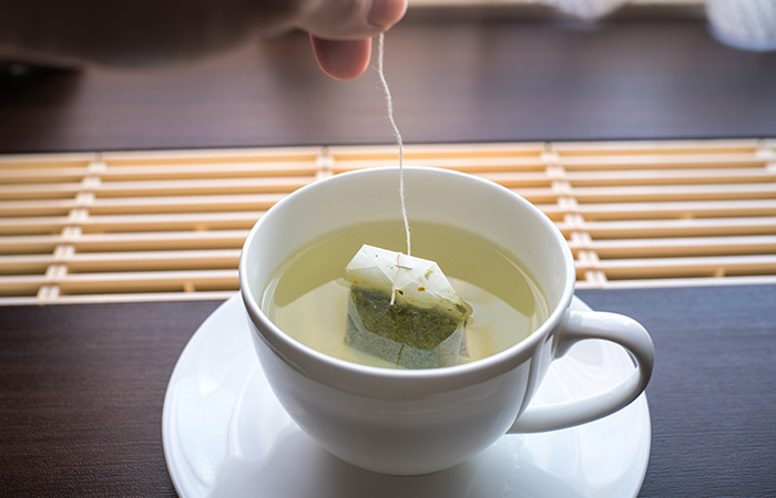 Green tea to get rid of oily skin