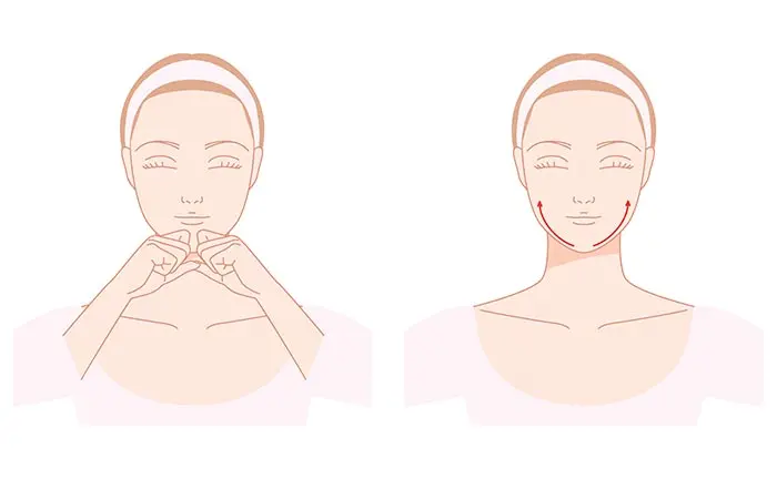 Massage the chin area