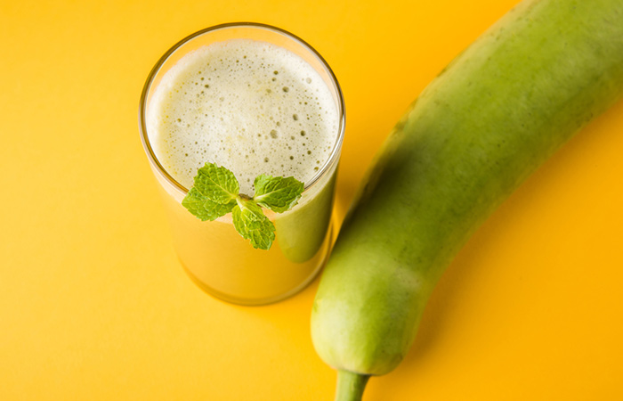 Bottle gourd and its juice.