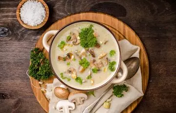 Protein-Packed Mushroom Soup