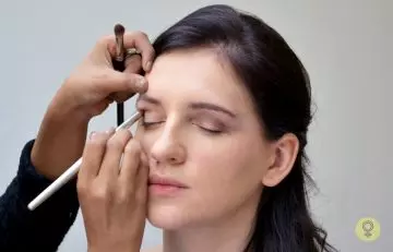 Step 2 of Angelina Jolie's eye makeup tutorial