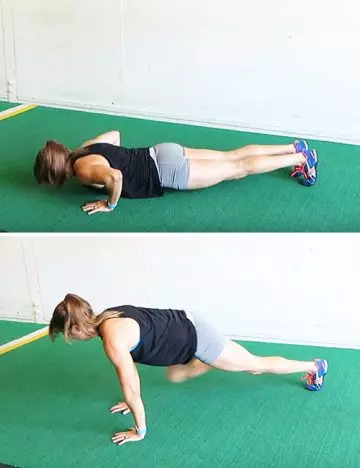 Spider climbers lower body workout for women