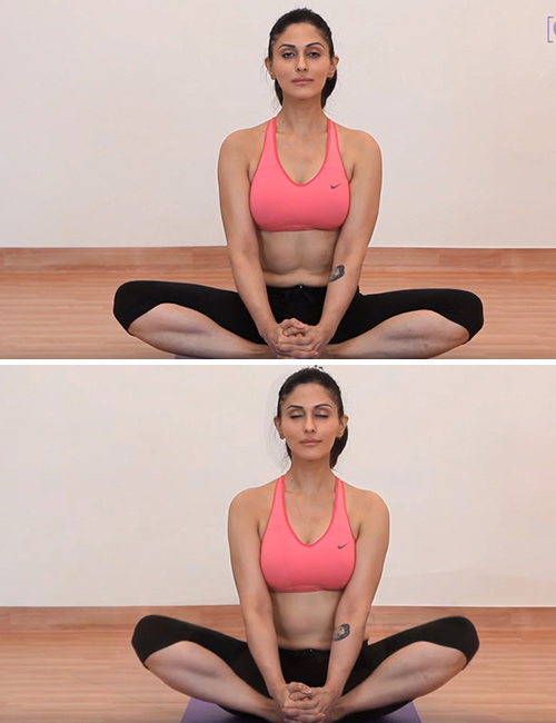 Butterfly pose lower body workout for women