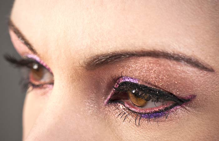 Try deep plum colored eyeliners for brown eyes