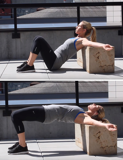 Hip thrust lower body workout for women