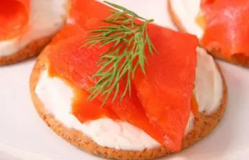 Low Calorie Lunch - Bagel With Lox