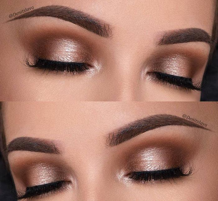 bright eye makeup for brown eyes