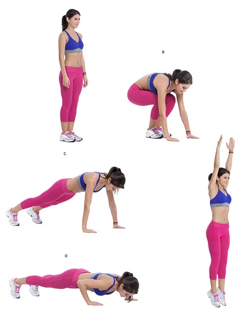 Burpees for entire body