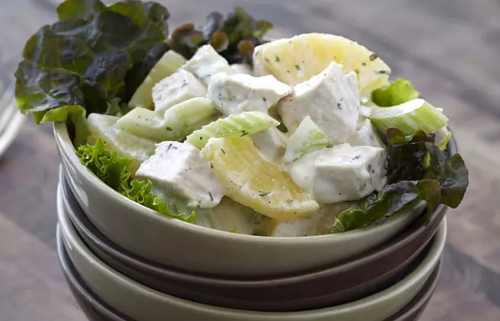 Low Calorie Lunch - Chicken Ranch Salad