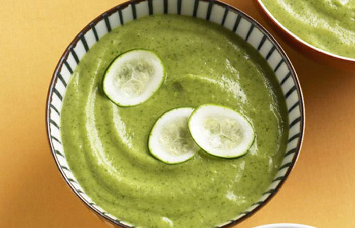 Low Calorie Lunch - Chilled Cucumber and Avocado Soup