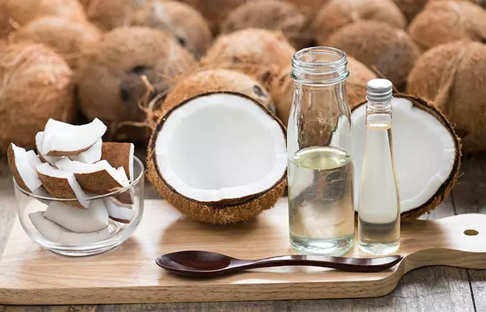 Moisturizing coconut oil for naturally glowing skin