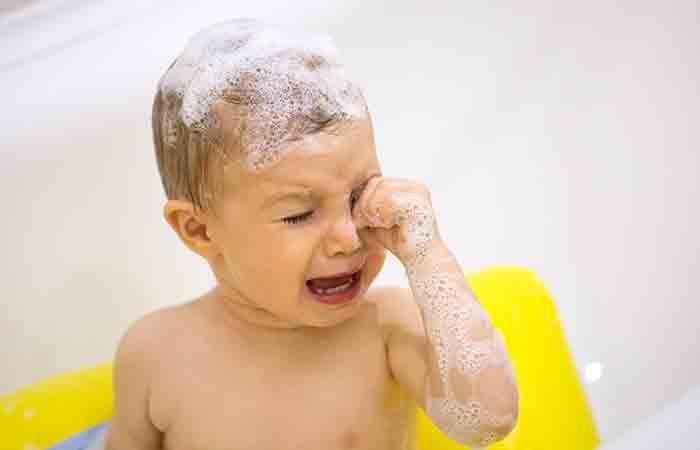 Soaps can be harsh and irritating for a baby's skin
