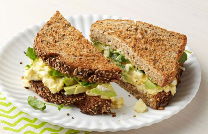 Low Calorie Lunch - Egg Salad Sandwiches With Watercress
