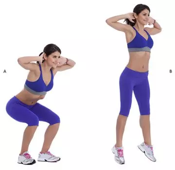 Jump squats for lower body