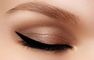 Metallic shades eye makeup for brown eyes