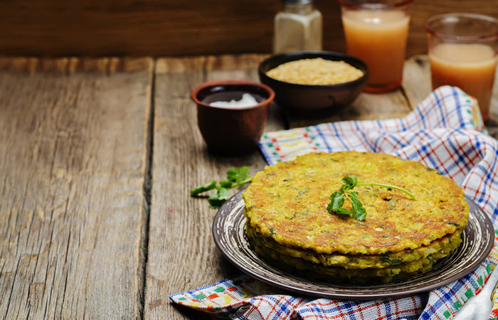 Moong dal cheela Indian breakfast for kids