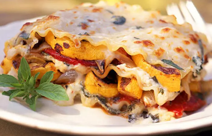 Low Calorie Lunch - Roasted Vegetable Lasagna
