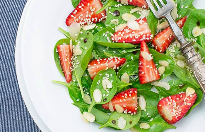 Low Calorie Lunch - Strawberry Spinach Salad