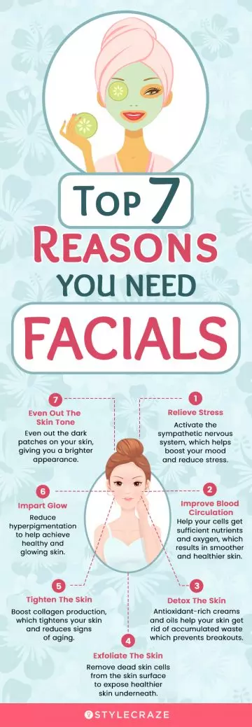 top 7 reasons why you need facials (infographic)