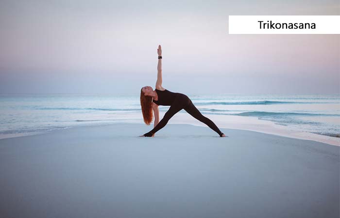Trikonasana for muscle building