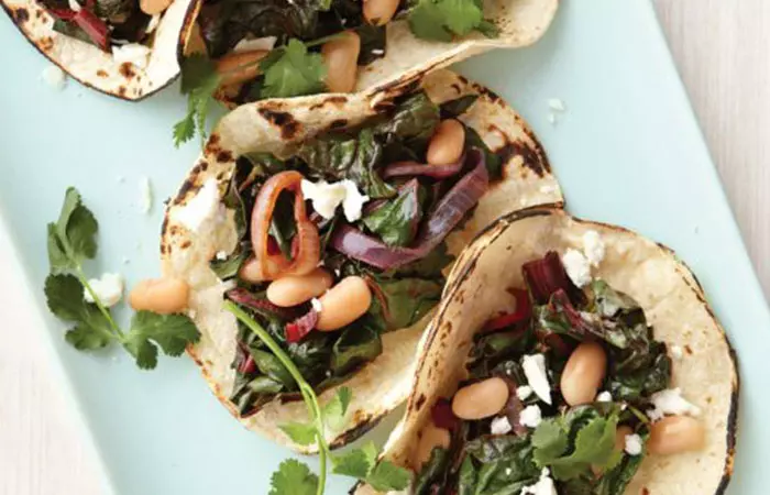 Low Calorie Lunch - Vegetarian Tacos With Goat Cheese