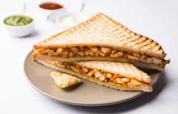 Veggie paneer sandwich Indian breakfast for kids