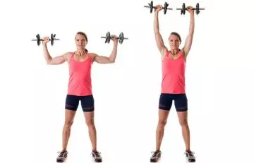 Steps of standing shoulder press the best shoulder exercises for women