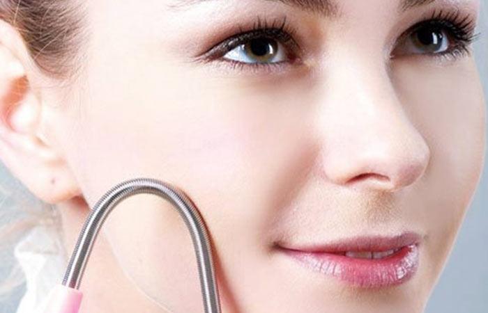 Facial spring to help remove white facial hair