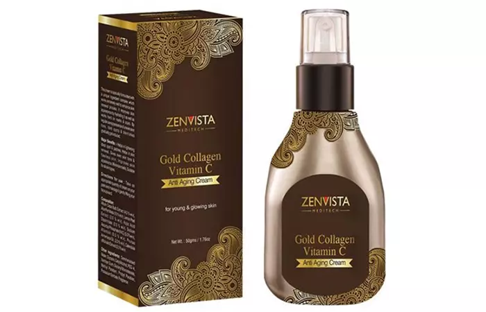 7. Zenvista Gold Collagen Vitamin C Anti Aging Cream